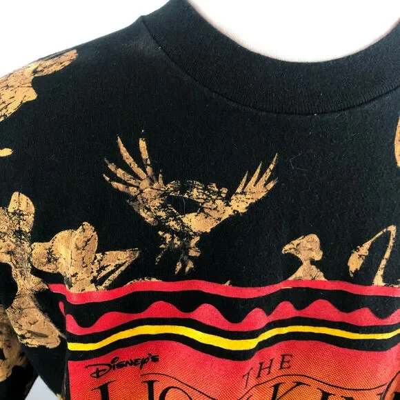 Vintage Disney The Lion King All Over Print Movie T-Shirt USA Made Adult OSFA - Picture 5 of 7